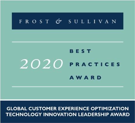 Prix ​​des meilleures pratiques de Frost & Sullivan 2020