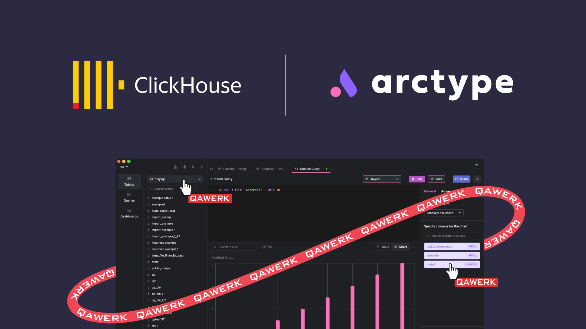 L’effort de QAwerk pour faire d’Arctype le choix de ClickHouse