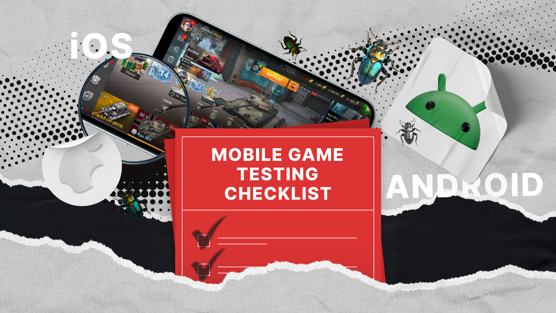 Tests de jeux mobiles : liste de contrôle QA détaillée