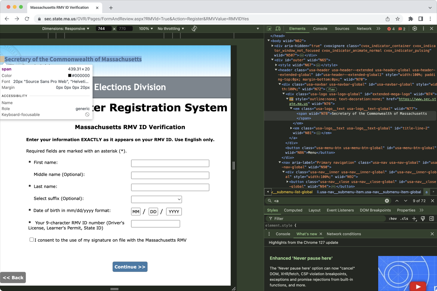 État de l’accessibilité web pour les électeurs américains handicapés : obstacles à l’inscription en ligne en 2024