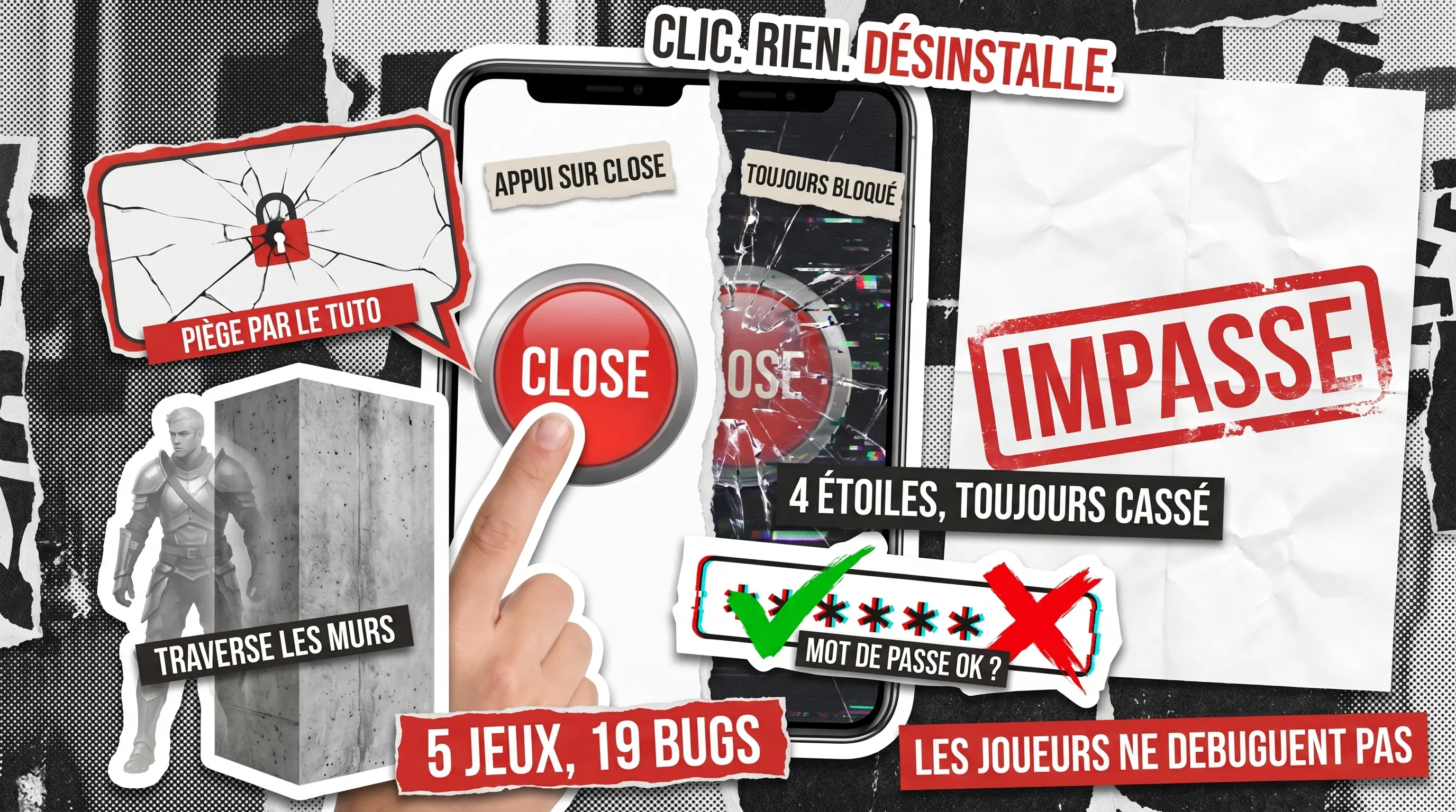 Bug Crawl Digest #1 : Les bogues les plus courants dans les jeux mobiles