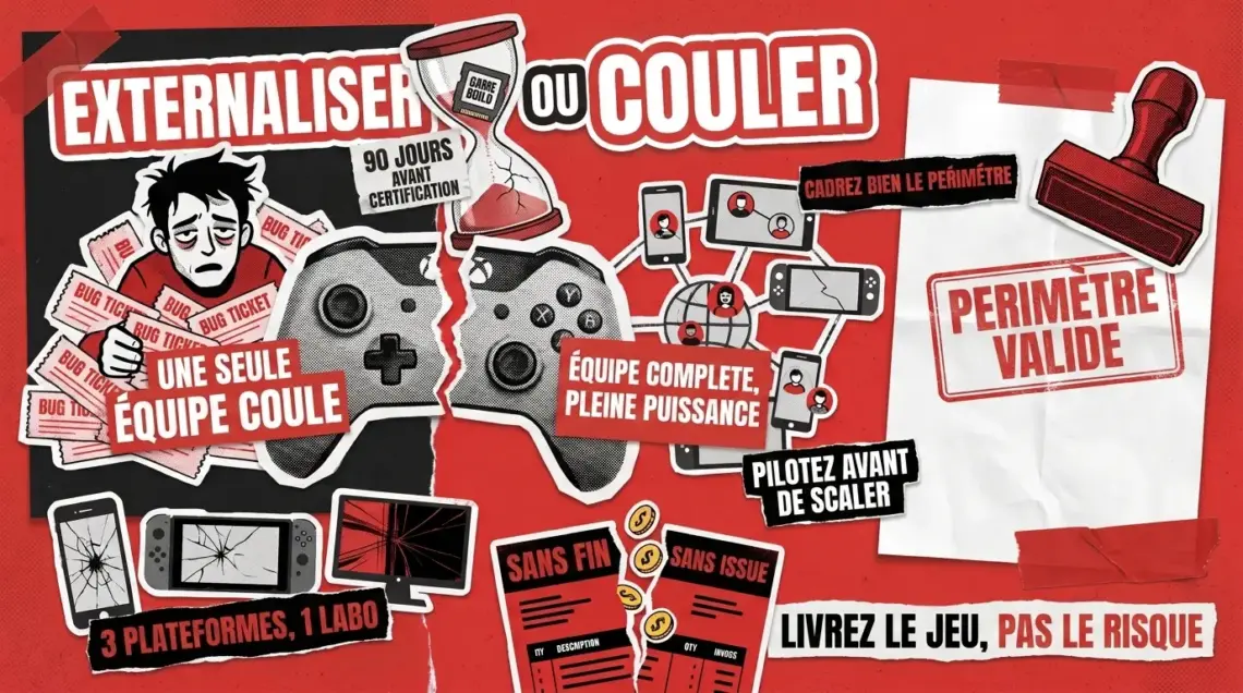 Externalisation du test de jeux : quand déléguer la QA et comment la cadrer