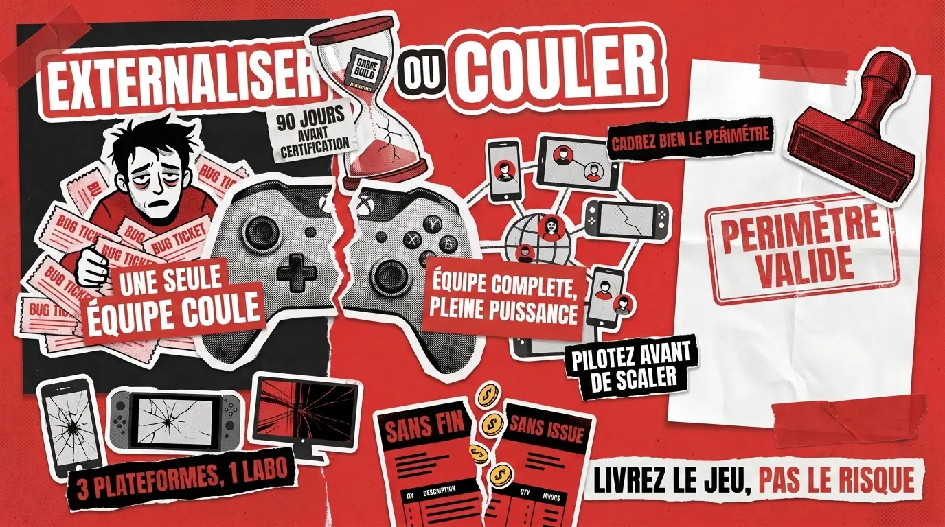 Externalisation du test de jeux : quand déléguer la QA et comment la cadrer