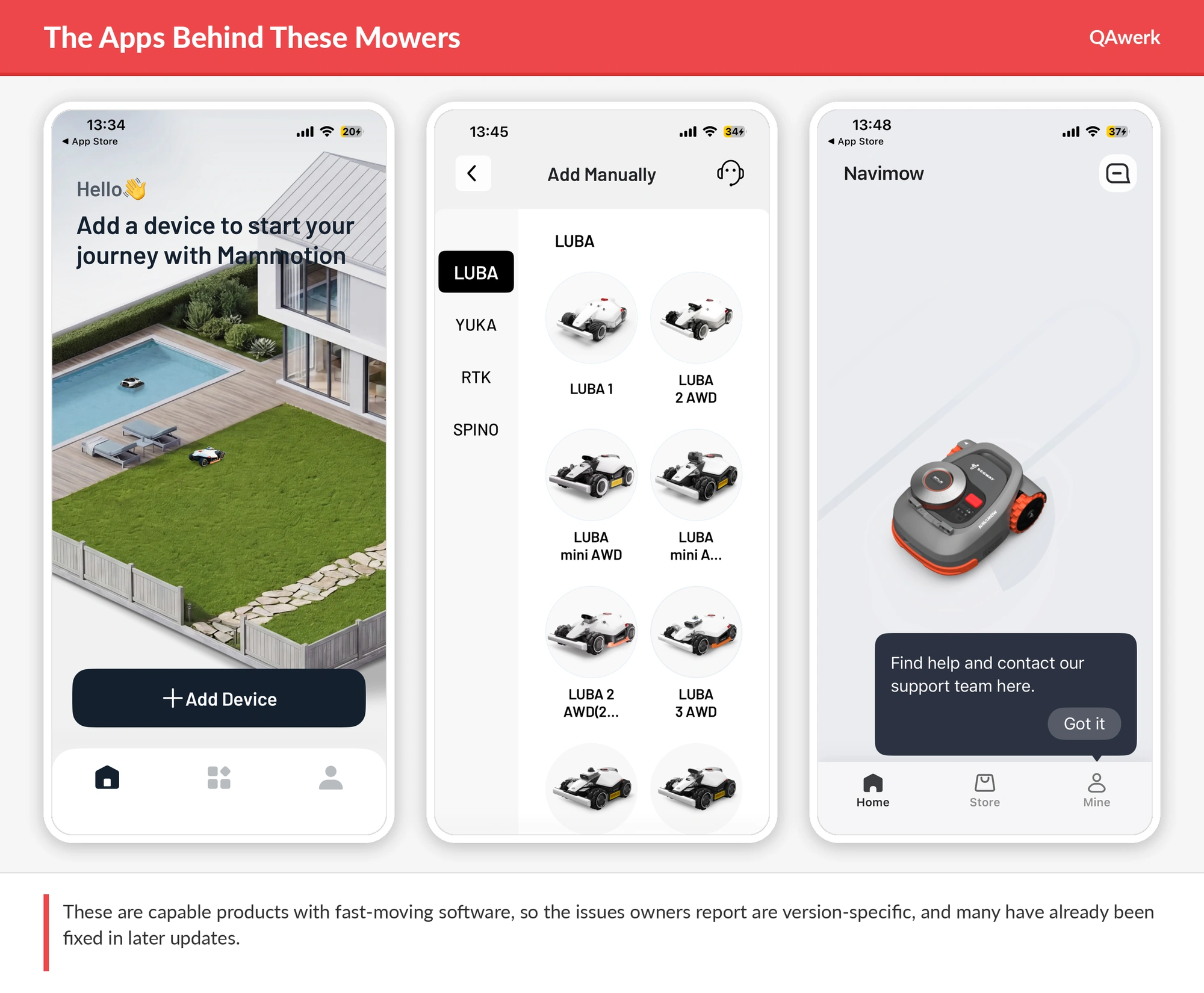 Chasse aux bugs dans la maison connectée : comment les applications de tondeuses robotisées perdent des clients