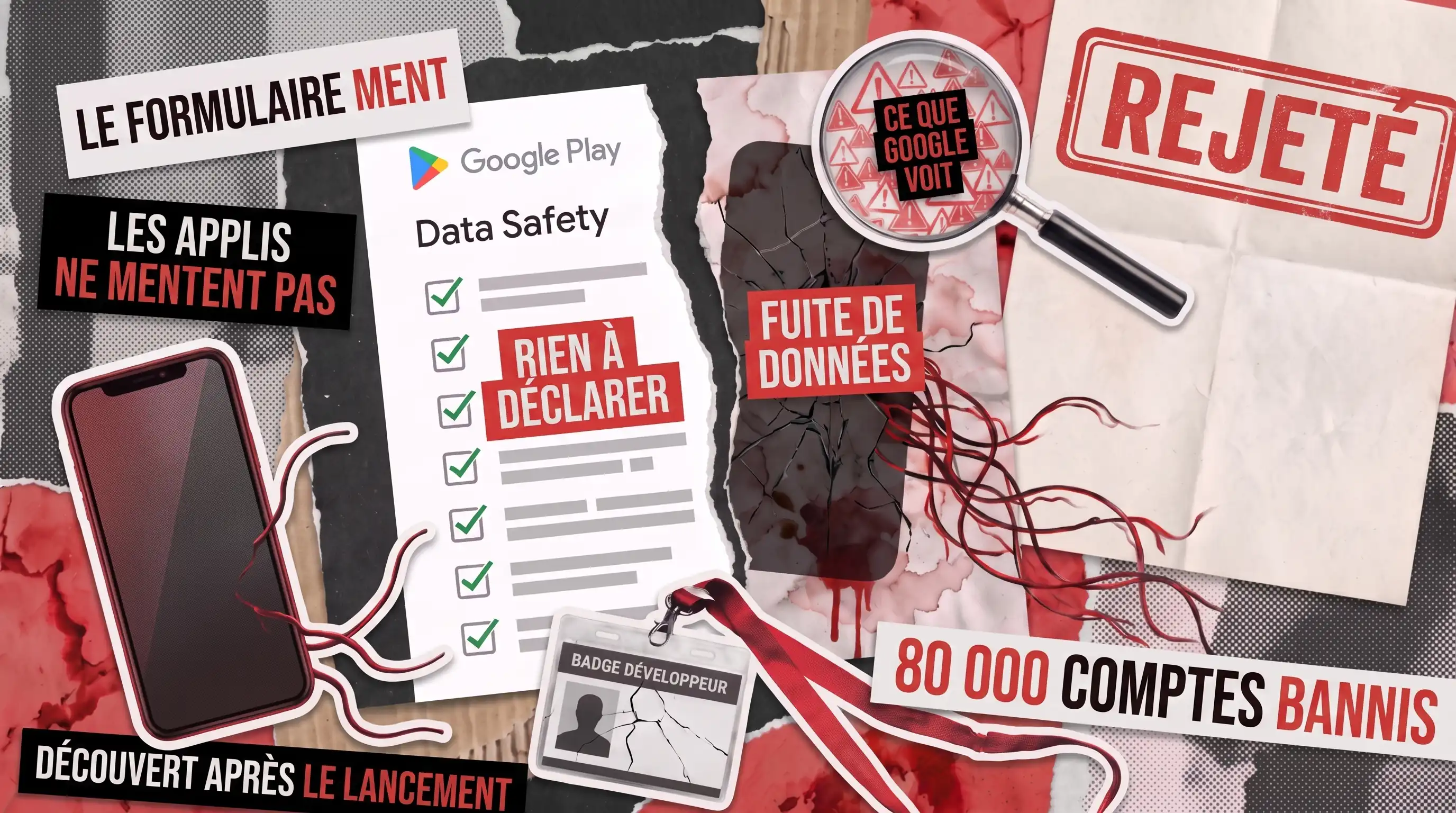 Formulaire de Sécurité des Données Google Play : Quand Il ne Correspond pas à votre Application