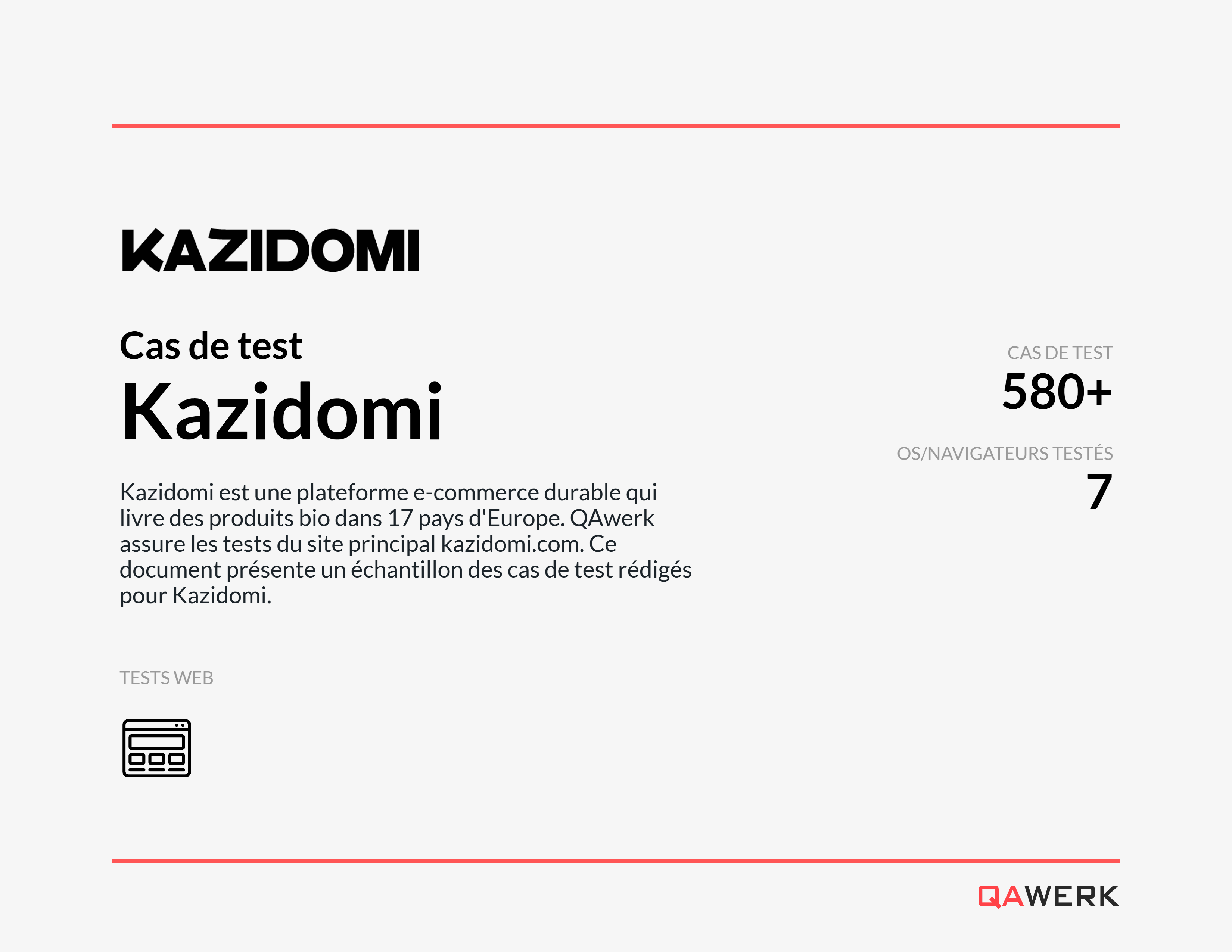 Kazidomi test cases