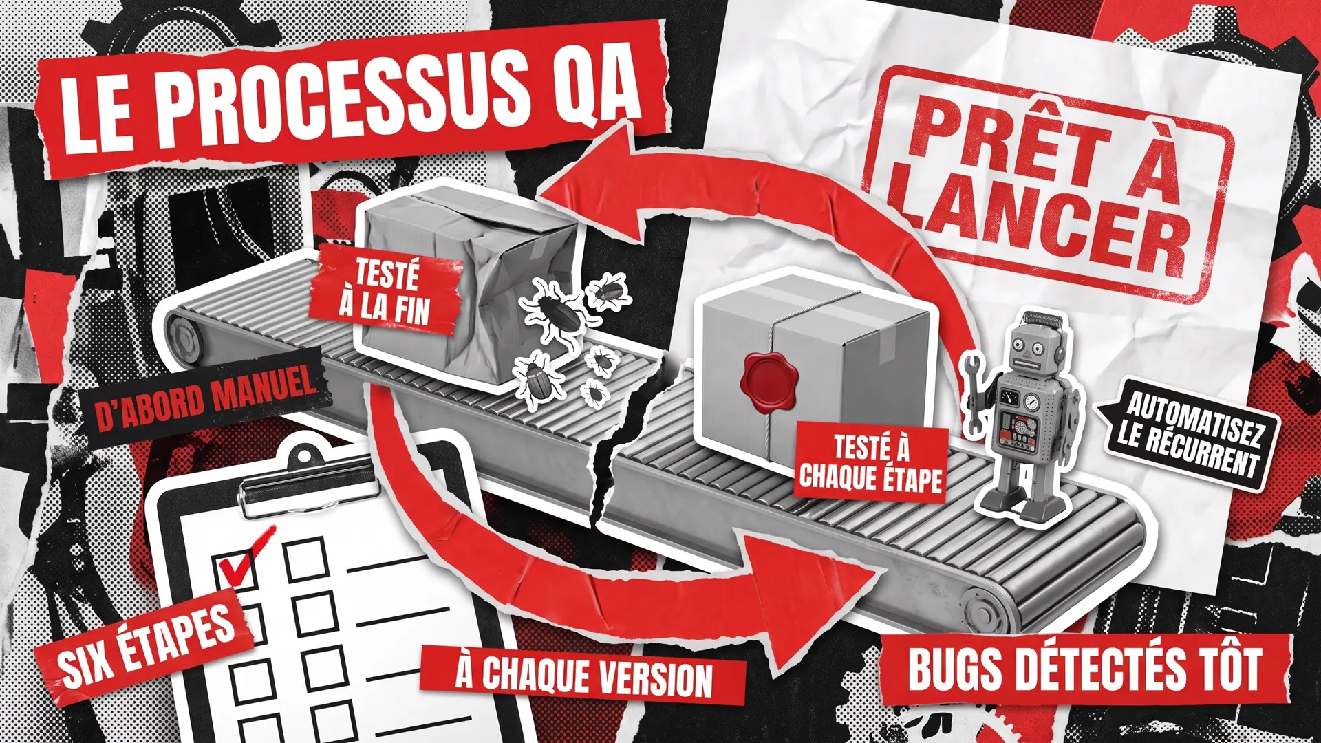 Le processus QA : ce qui se passe à chaque étape avec une équipe QA