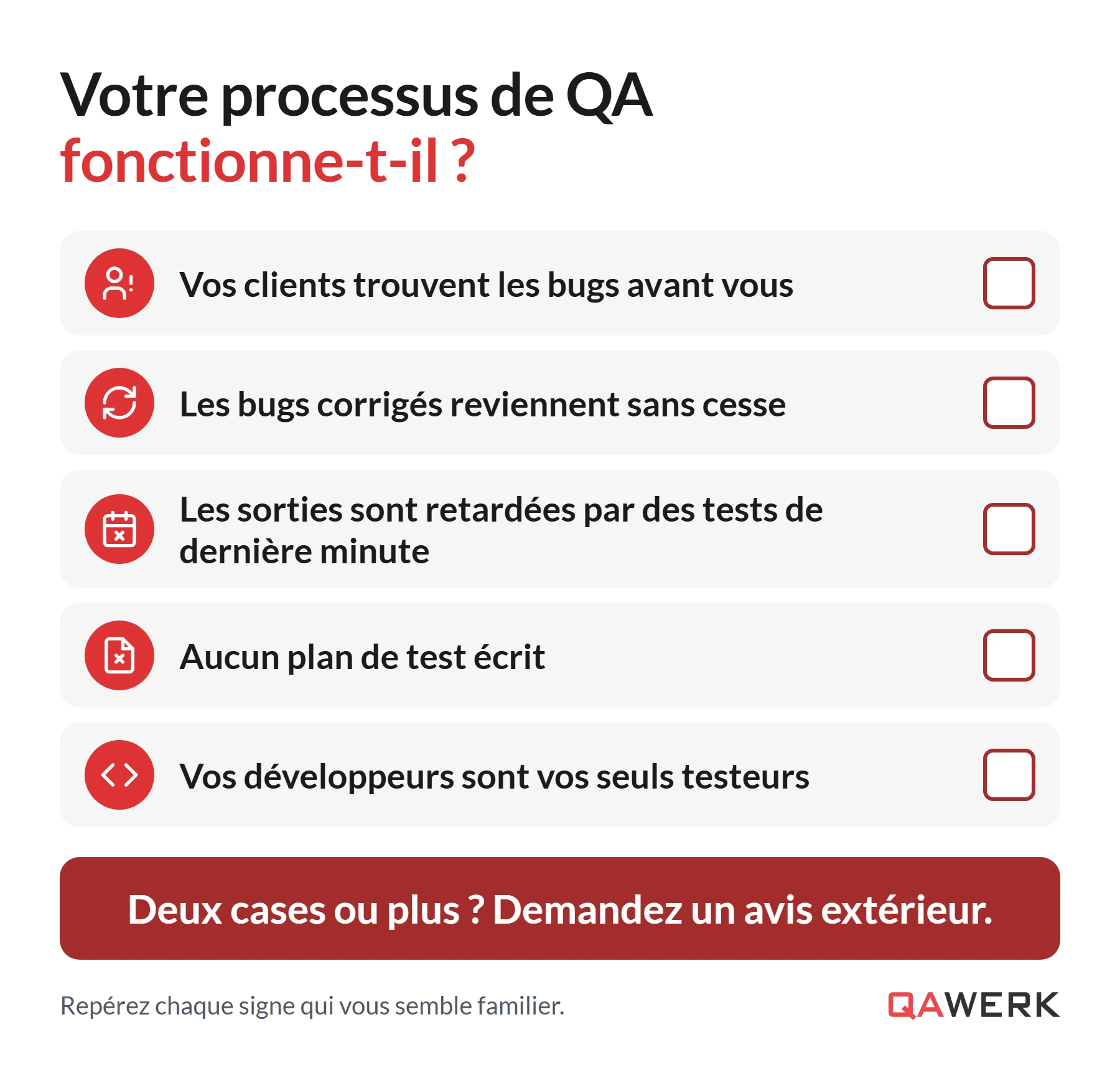 Le processus QA : ce qui se passe à chaque étape avec une équipe QA