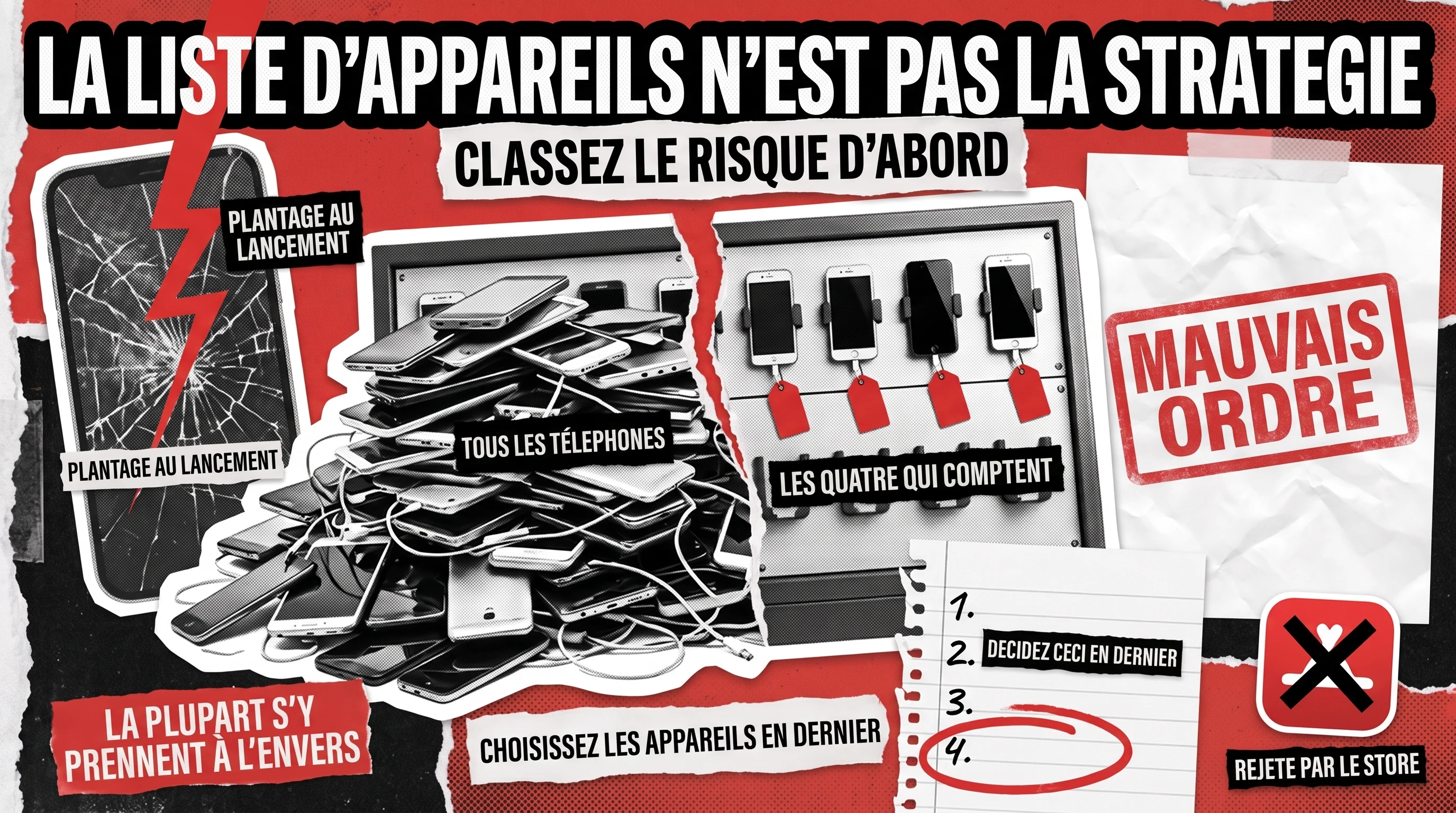 Stratégie de test mobile : pourquoi la matrice d’appareils est la dernière chose à décider
